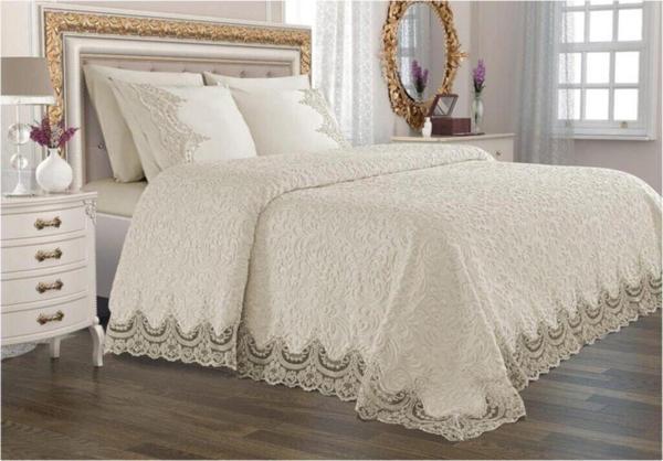 Armes Home Fransız Güpürlü 6 Parça Gelin Battaniyesi - Image 1