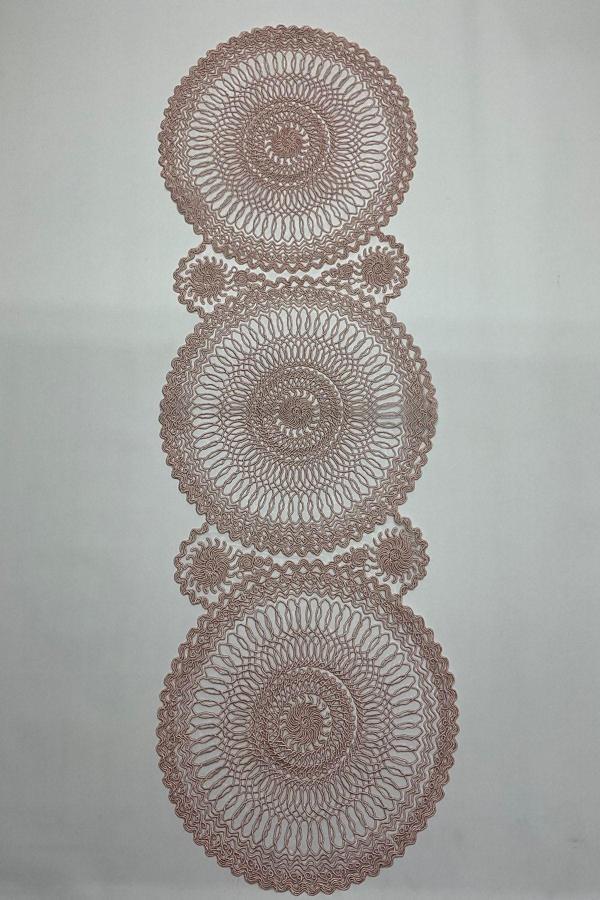 Çalışkan Çeyiz Evi Fransız Dantelli Supla Runner - Supla Runner - Image 1