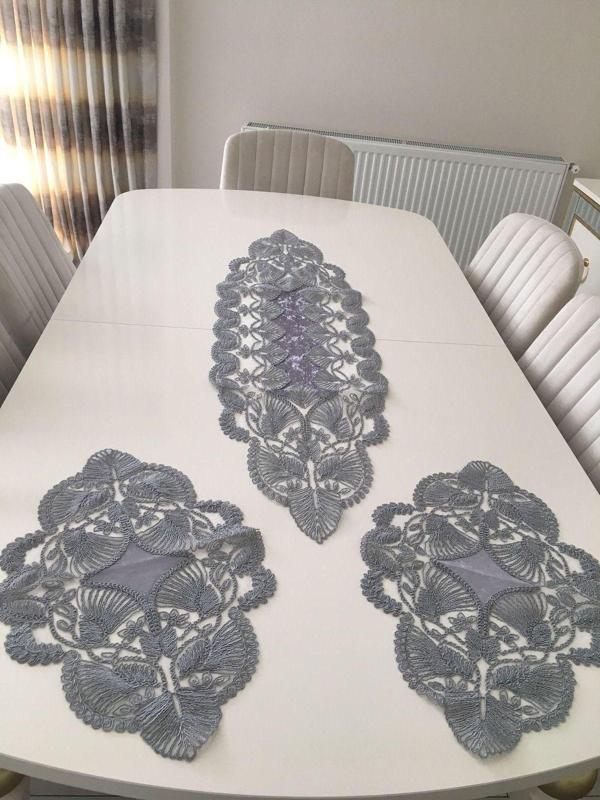 Sosyetedükkanı Salon Takımı Yasemin (Gri)5 Parça - Image 1