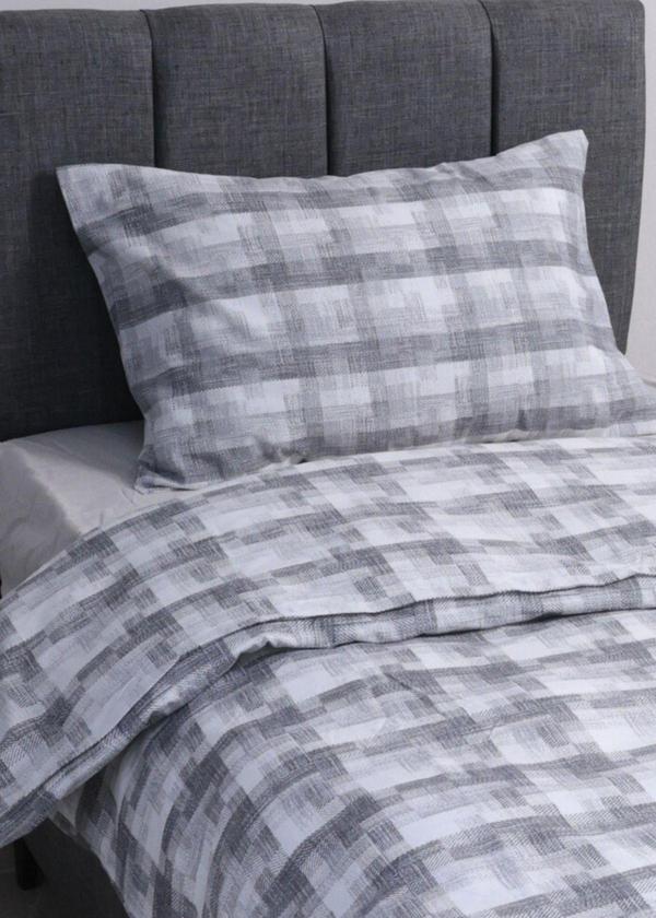 Miracool Tek Kişilik Nevresim Takımı Kareli / Nevresim + Lastikli Çarşaf + Yastık Kılıfı - Image 1