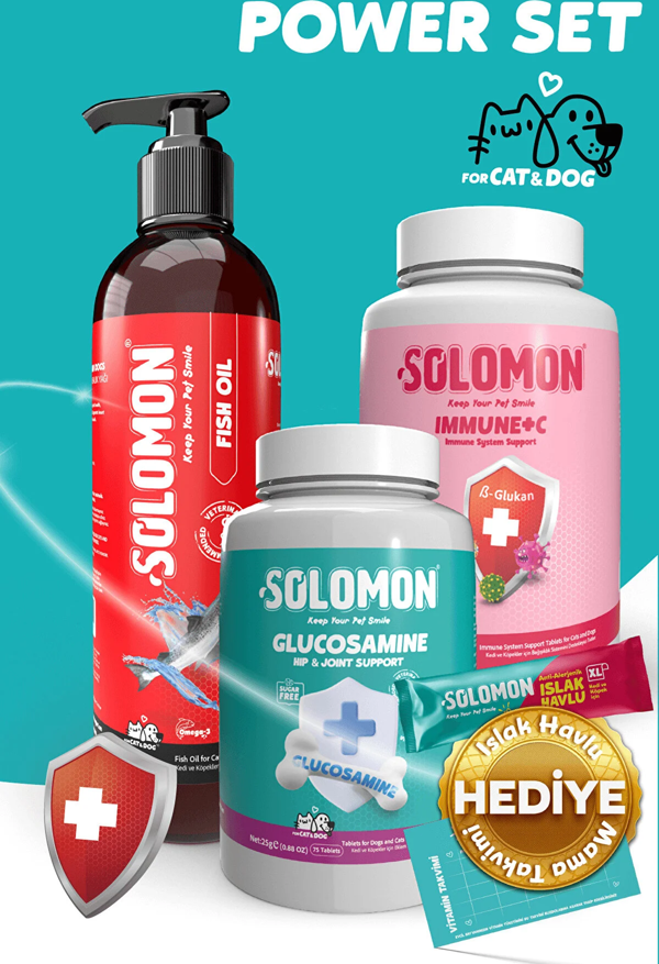 Solomon Power Set (fish Oil & Immune C & Glucosamine) - Image 1