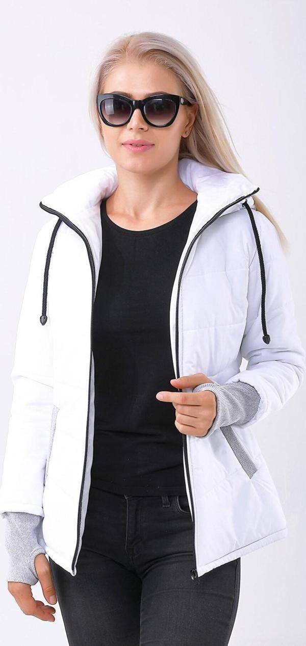 Günlük Su Geçirmez Kışlık Şişme Kadın Mont - Image 1