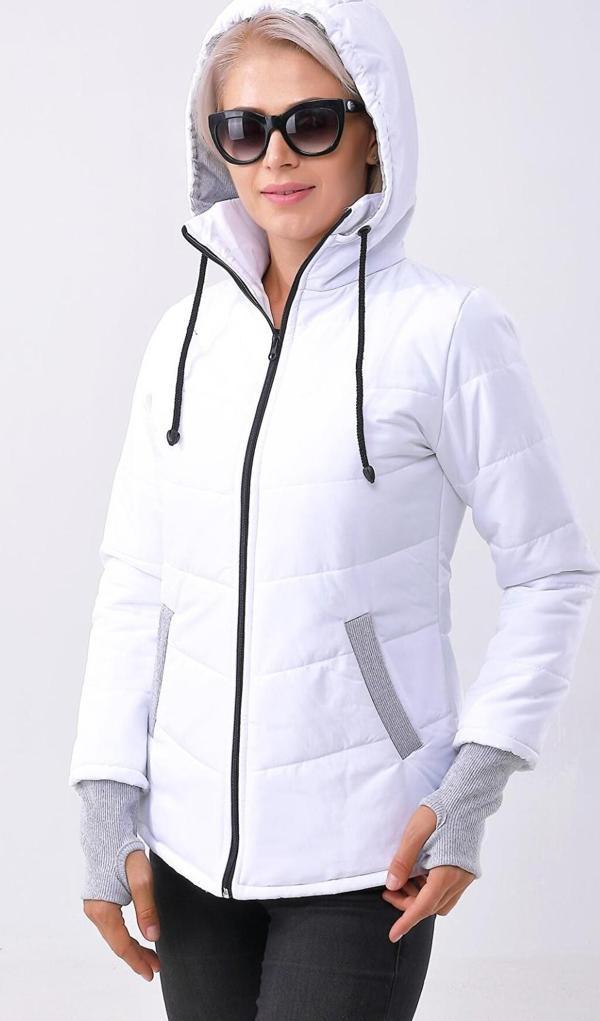 Günlük Su Geçirmez Kışlık Şişme Kadın Mont - Image 1