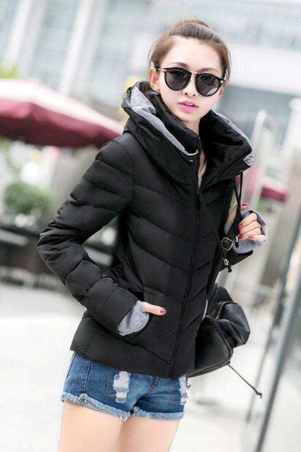 Günlük Su Geçirmez Kışlık Şişme Kadın Mont - Image 1