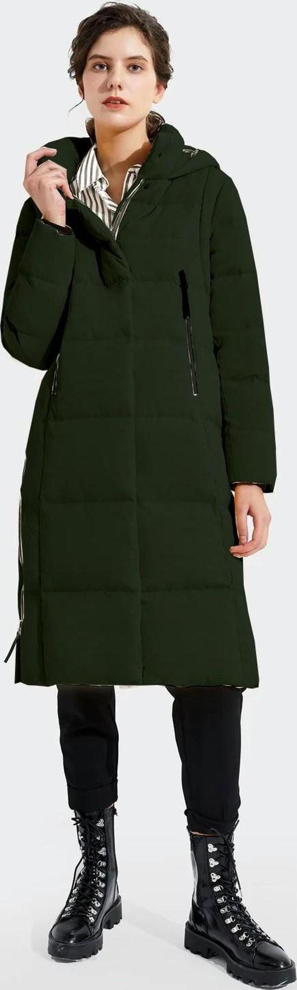 Kadın Uzun Kışlık İçi Elyaflı Astarlı Yan Fermuar Detaylı Şişme Mont - Image 1