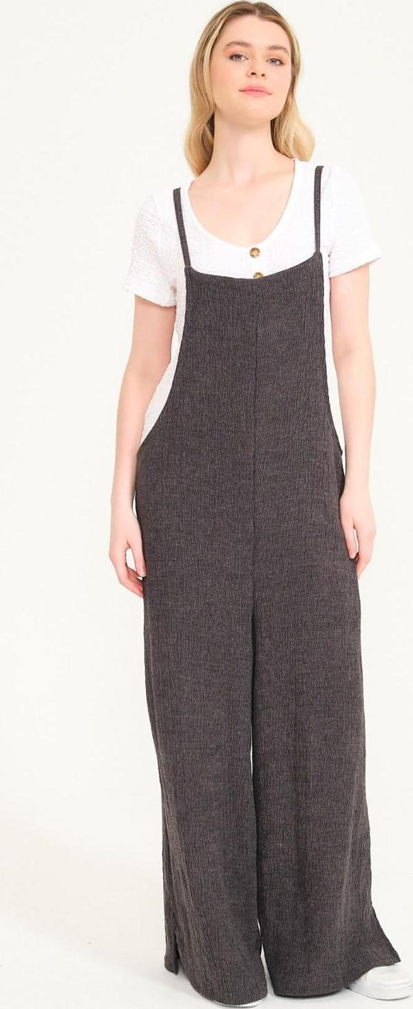 Günlük Askılı Bol Kesim Yazlık Kadın Tulum - Image 1