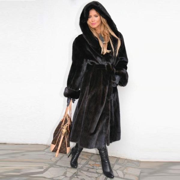 Kışlık Kürk Kadın Ceket Tam Boy - Image 1