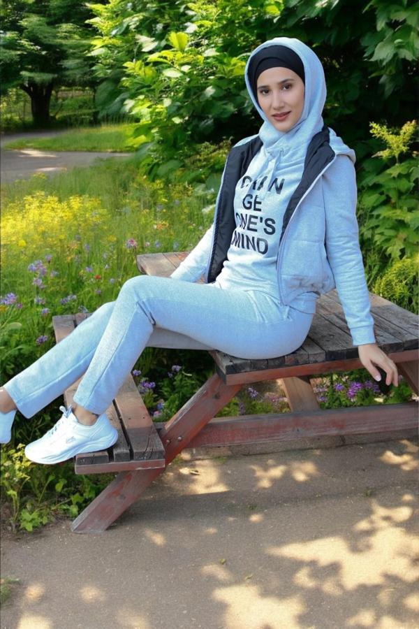 Kışlık Günlük Sevgili Kombini Üçlü Kadın Takım - Image 1