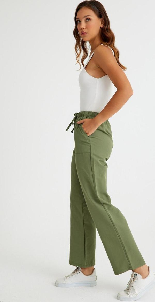 Keten Günlük Pantolon Beli Bağcıklı - Image 1