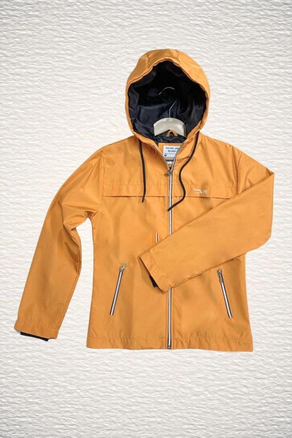 Riysgiyim Koldan Manşetli Kapüşonlu Kız Çocuk Yağmurluk - Image 1