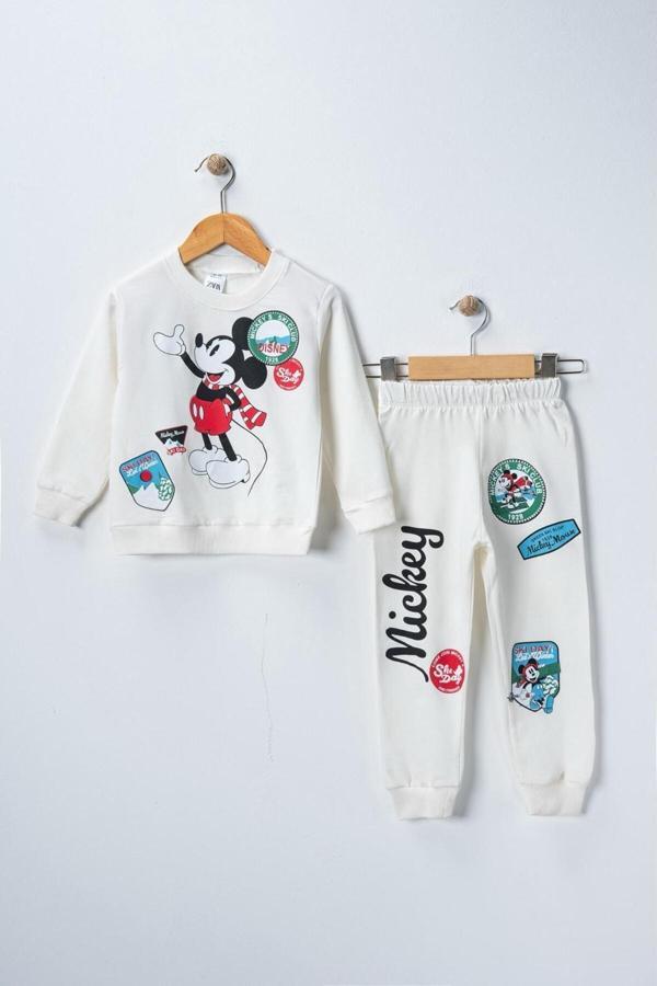 Riysgiyim Mickey Mause Baskılı Eşofman Takımı - Image 1