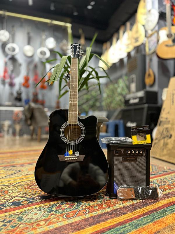 Elektro Akustik Gitar Seti(Gitar-Kılıf-Amfi-Pena-Kablo-Askı-Kapo) - Image 1