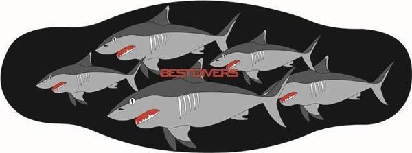 BESTDIVERS Maske Arkalığı SHARK Neopren - Image 1