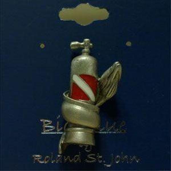 BIG BLUE Takı Rozet Kurşun TÜPE SARILI MÜREN Dalış bayraklı - Image 1