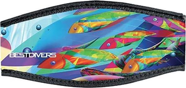 BESTDIVERS Maske Arkalığı PSYCHEDELIC Neopren, Velkrolu - Image 1