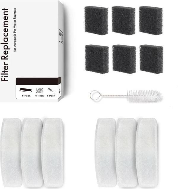 Haustier WF007L Otomatik Kedi Su Sebili Uyumlu Filtre Seti (6 Adet) - Image 1