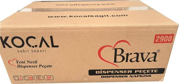 Koçal Masaüstü Tek Çek Çek Kağıt Dispenser Peçete - 2 Kat - 250 Adetlik 24 Paket / Koli - Image 1
