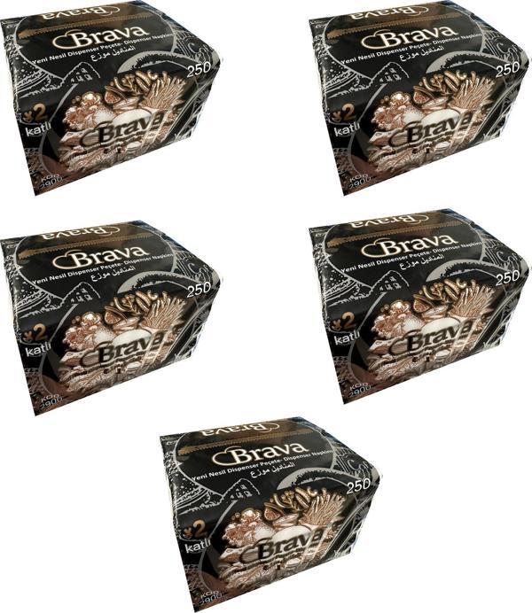 Koçal Masaüstü Tek Çek Çek Kağıt Dispenser Peçete - 2 Kat - 250 Adetlik 5 Paket - Image 1