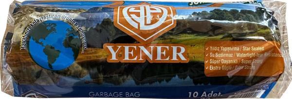 Yener Jumbo Çöp Torbası Poşeti - 2 Kat - Siyah - 300 Gr. - 80x110 Cm. -10 Adetlik Rulo - Image 1