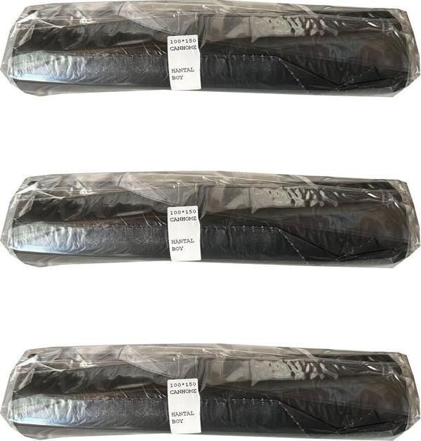 Canhome 240 Litre Siyah Hantal Konteyner Çöp Torbası - 100 x 150 Cm. - 600 Gr. - 10 Adetlik 3 Rulo - Image 1