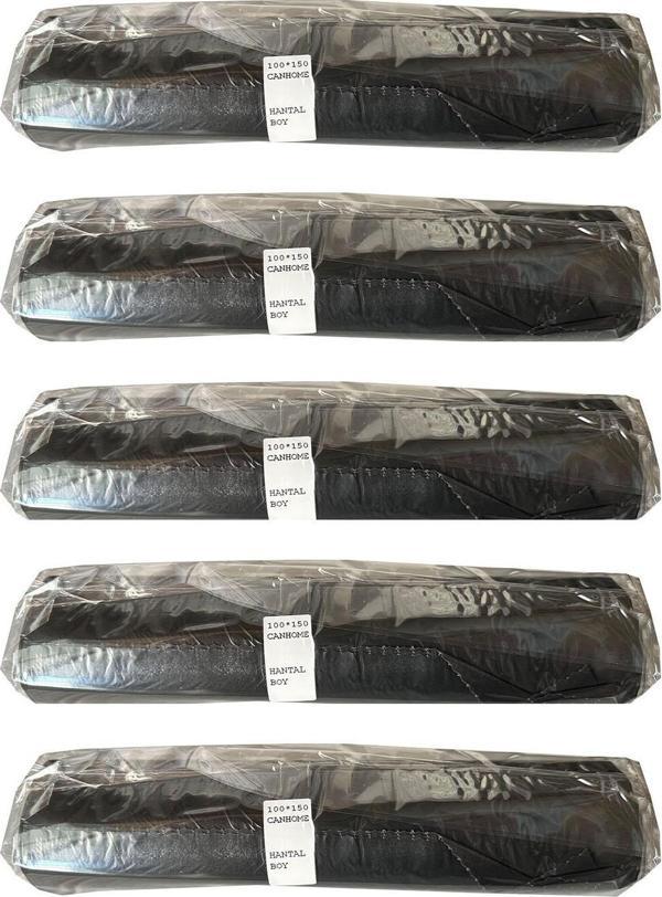 Canhome 240 Litre Siyah Hantal Konteyner Çöp Torbası - 100 x 150 Cm. - 600 Gr. - 10 Adetlik 5 Rulo - Image 1