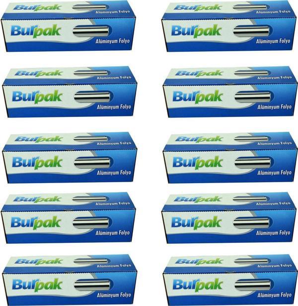 Burpak Alüminyum Folyo - 45 Cm. x 50 Metre - 10 Mikron - 10 Paket - Image 1