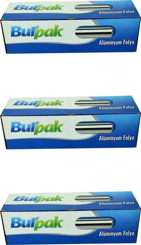 Burpak Alüminyum Folyo - 45 Cm. x 50 Metre - 10 Mikron - 3 Paket - Image 1