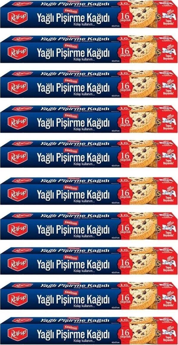 Roll-Up Yağlı Fırın Tepsi Pişirme Kızartma Kağıdı - 37x42 Cm. - 16 Yaprak - 10 Kutu - Image 1