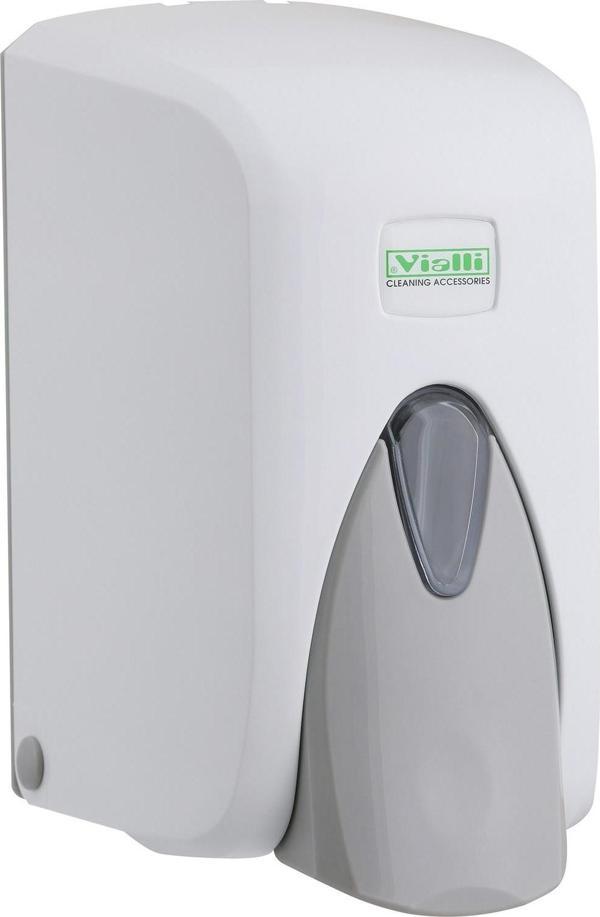 Vialli S5 Hazneli Sıvı Sabunluk - Sıvı Sabun Dispenseri - Sıvı Sabun Aparatı - 500 Gr - Beyaz - Image 1