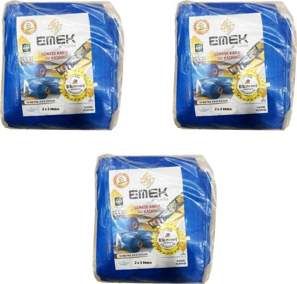Emek Çadır Kumaşı Branda Tente UV Güneşlik Gölgelik Koruma Yağmur Su Geçirmez - 2x3 Metrelik 3 Paket - Image 1