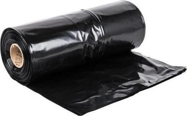 GNR Endüstriyel Battal Çöp Torbası Poşeti - 2 Kat - Siyah - 300 Gr. - 75x90 Cm. -10 Adetlik 1 Rulo - Image 1