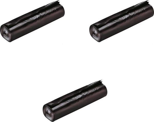 GNR Endüstriyel Battal Çöp Torbası Poşeti - 2 Kat - Siyah - 300 Gr. - 75x90 Cm. -10 Adetlik 3 Rulo - Image 1