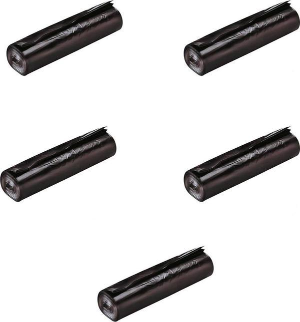 GNR Endüstriyel Battal Çöp Torbası Poşeti - 2 Kat - Siyah - 300 Gr. - 75x90 Cm. -10 Adetlik 5 Rulo - Image 1