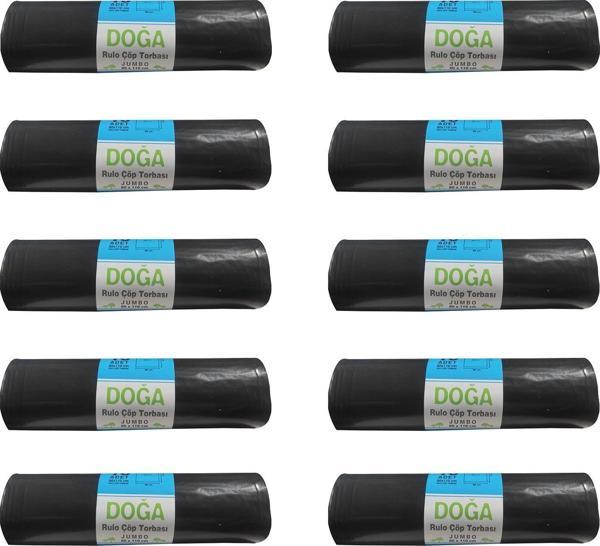 Ecoplast Battal Boy Çöp Torbası Poşeti - 400 Gr. - 90 Litre - 80 x 110 Cm / 10 Adetlik 10 Rulo - Image 1