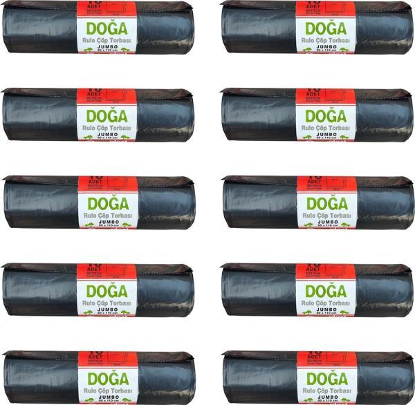 Ecoplast Battal Boy Çöp Torbası Poşeti - 500 Gr. - 90 Litre - 80 x 110 Cm / 10 Adetlik 10 Rulo - Image 1