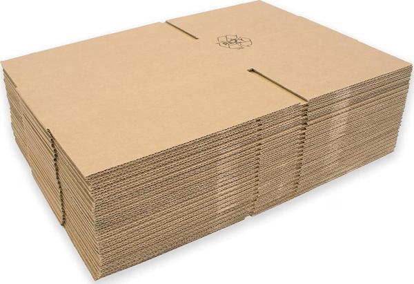 Baskısız Oluklu Kraft Karton Kargo Taşınma Depolama Kolisi - 30x40x35 Cm. - 10 Adetlik Paket - Image 1