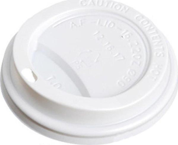 Sıcak Karton Kağıt Çay Kahve Bardak Kapağı - Emzikli Kapak - 8 Oz - Beyaz - 1000 Adetlik Koli - Image 1