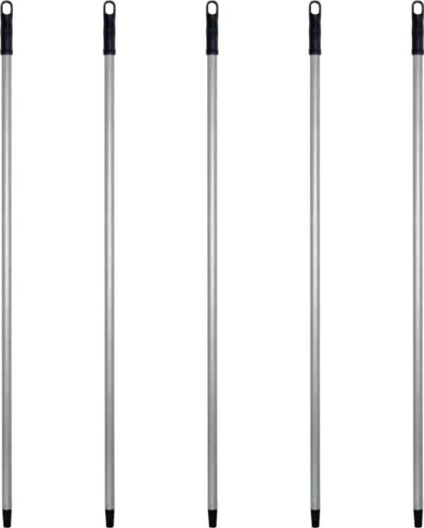 Metal Vidalı Boyalı Gri Fırça Faraş Süpürge Çeksil Sap Sapı - 120 Cm. - 5 Adet - Image 1