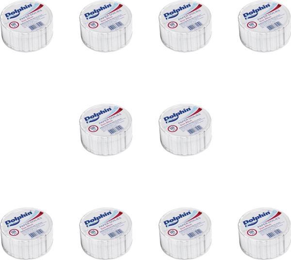 Dolphin Dantel Görünümlü Kağıt Bardak Altlığı - Çay Bardağı Kağıt Altlığı - 10 Adet 500'lü Paket - Image 1