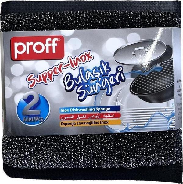 Proff Supper İnox Bulaşık Süngeri - 2!li Paket - Image 1