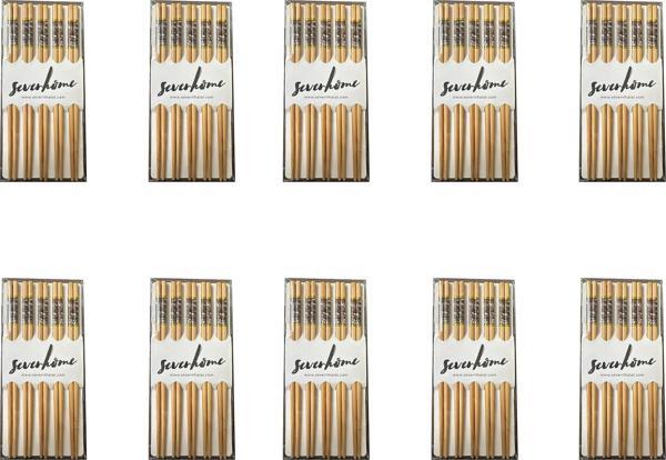 Desenli Yıkanabilir Kore Japon Çin Bambu Chopsticks Yemek Çubuğu - 24 Cm. - 5 Çiftlik 10 Paket - Image 1