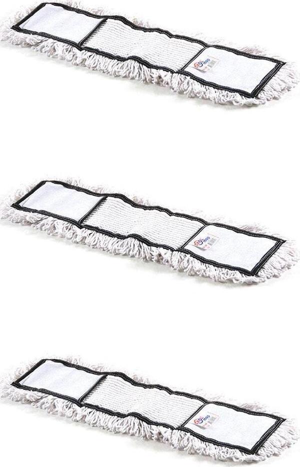 Cod-Ex Nemli Palet Yedek Mop Paspas Başlığı Ucu -50 Cm. / Nem Alıcı Mop - Pamuklu / Beyaz - 3 Adet - Image 1