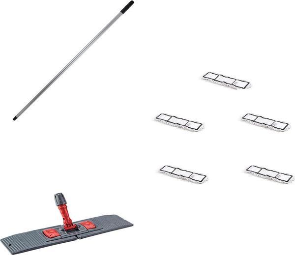 Tablet Palet Nemli Yedek Mop Takımı Seti - 5 Ad 50 Cm. Nemli Mop + Katlanır Aparat + Metal Sap - Image 1