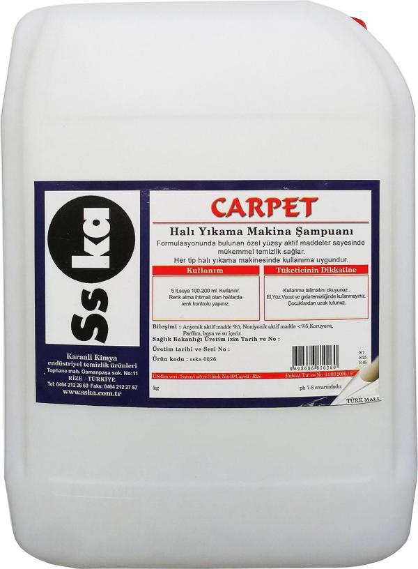 SSKA Halı Yıkama Makine Şampuanı Deterjanı / Az Köpüren Matik Halı Şampuanı / 5 Kg. / Bidon - Image 1