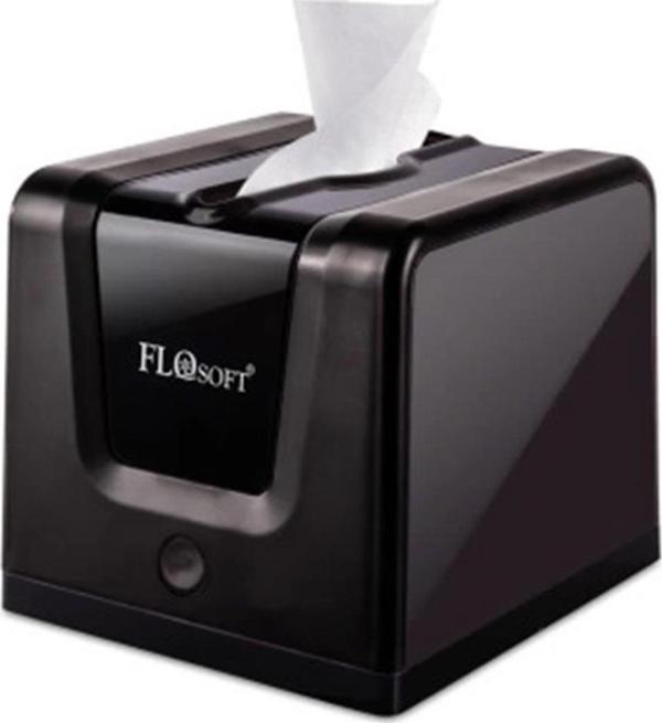 Flosoft Modern Dekoratif Masaüstü Peçetelik Dispenser Peçetelik Peçete Kutusu - Plastik - Siyah -  - Image 1