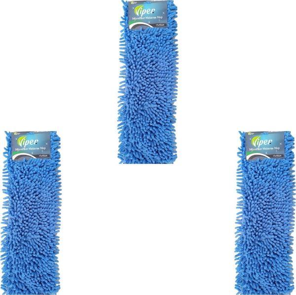 Viper Mikrofiber Islak Kuru Nemli Makarna Şönil Palet Tablet Mop Yedeği - 40 Cm. - 3 Adet - Image 1