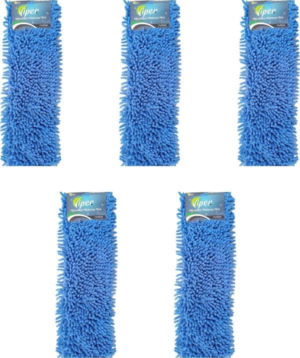 Viper Mikrofiber Islak Kuru Nemli Makarna Şönil Palet Tablet Mop Yedeği - 50 Cm. - 5 Adet - Image 1