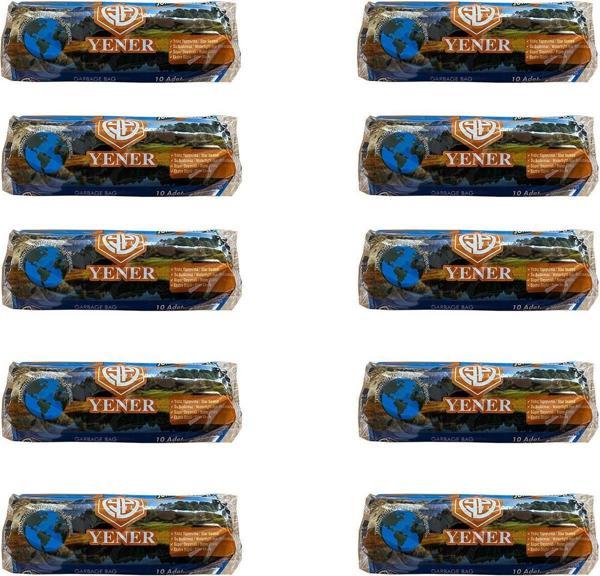 Yener Endüstriyel Jumbo Çöp Torbası Poşeti - 2 Kat - Siyah - 300 Gr. - 80x110 Cm. -10 Adetlik 10Rulo - Image 1