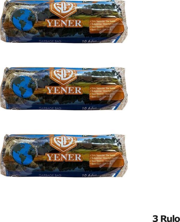 Yener Endüstriyel Jumbo Çöp Torbası Poşeti - 2 Kat - Siyah - 400 Gr. - 80x110 Cm. -10 Adetlik 3 Rulo - Image 1