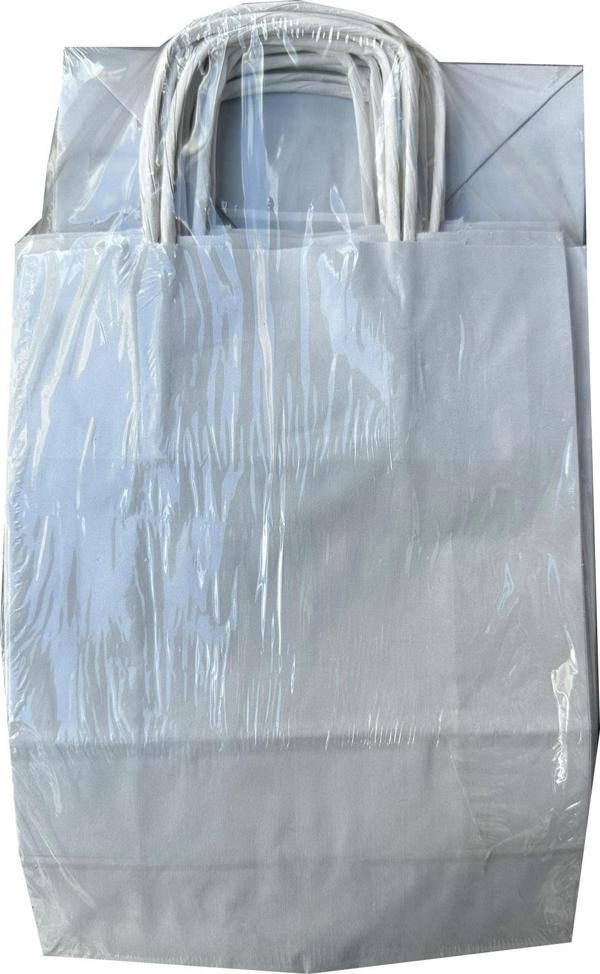 Büküm Saplı Kraft Kağıt Çanta Karton Hediyelik Poşet Torba - Gri - 18x24 Cm. - 25 Adetlik Paket - Image 1